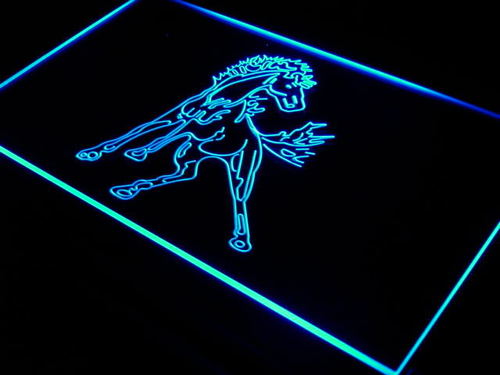 Horse Stallion Display Bar Beer Neon Light Sign